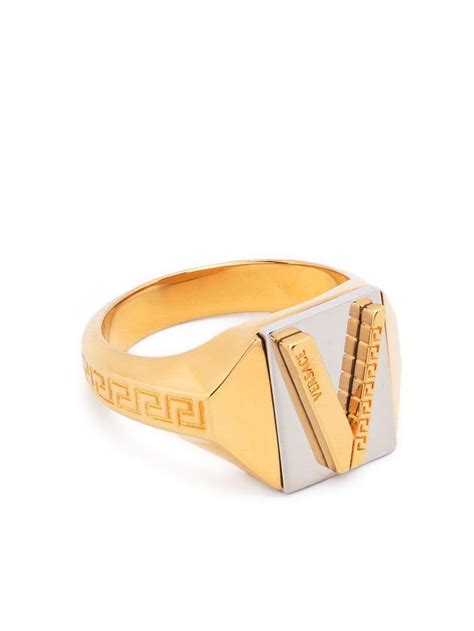 farfetch Versace rings men